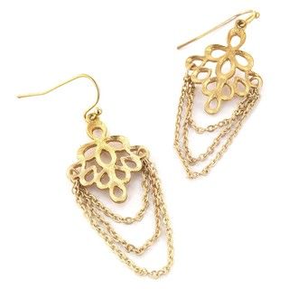 West Coast Jewelry ELYA Designs Goldtone Multi strand Dangle Earrings
