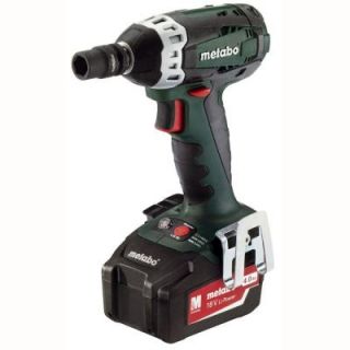 Metabo 18 Volt 1/2 in. Cordless Square Impact Wrench Kit SSW18 LT 5.2