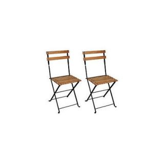 Furniture Designhouse French Bistro European Caf Folding Side Chair (Set of 2)