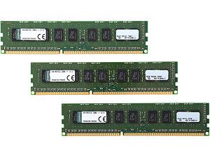 Kingston 24GB (3 x 8GB) 240 Pin DDR3 SDRAM ECC DDR3 1600 (PC3 12800) Server Memory Model KVR16LE11K3/24