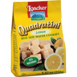 Loacker Quadratini Lemon Wafer Cookies, 8.82 oz, (Pack of, 8)