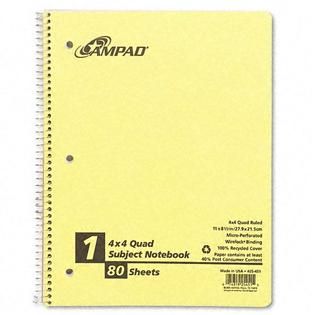 Oxford® Earthwise® 100% Recycled Single Subject Notebooks 8 1/2 x 11