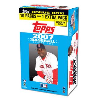 Topps 2007 MLB 2 Blaster Value Box (11 Packs) Trading Cards