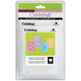 Cricut Cuttlebug Companion Embossing Folder Country Life Bundle (Pack