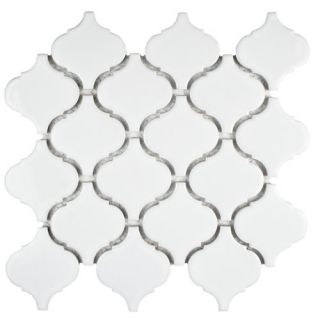 EliteTile Retro Lantern 2.87 x 3.06 Porcelain Mosaic Tile in Glossy
