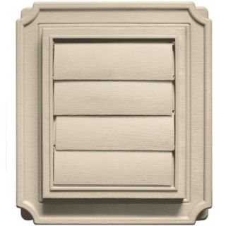 Builders Edge 7.875 in. x 7.875 in. #011 Sandalwood Scalloped Exhaust Siding Vent 140137079011