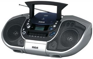 RCA RCD103 Boombox (CD and Cassette Player, AM/FM)  