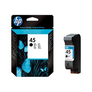 HP  No. 45 51645A Inkjet Print Cartridge, Black