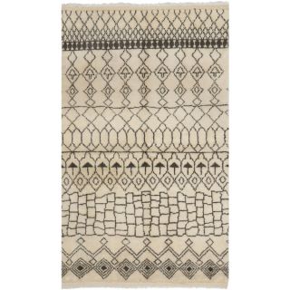 Safavieh Hand knotted Loft Cream/ Brown New Zealand Wool Rug (8 x 10