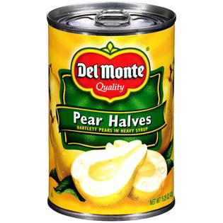 Del Monte Bartlett Halves in Heavy Syrup Pears   Food & Grocery