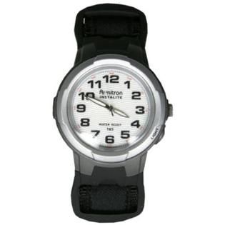 Armitron Watch, Silver Case/Black Strap, 1 watch   Jewelry   Watches