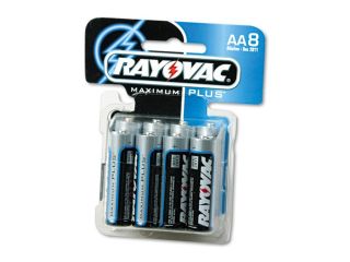 Rayovac 815 8CF Mercury Free Alkaline Batteries, AA 8 Pk