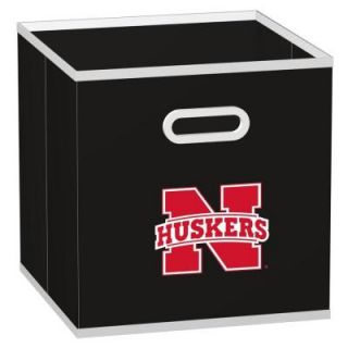 MyOwnersBox College Storeits University of Nebraska 10 1/2 in. x 11 in. Black Fabric Storage Drawer 11008003CNEB