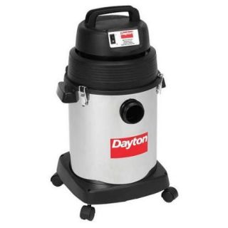 DAYTON 22XJ51 Wet/Dry Vacuum, 2 HP, 6 gal., 120V