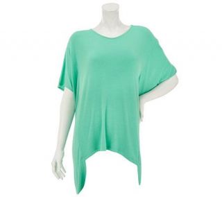 Lisa Rinna Collection Caftan Tunic with Square Front Hem —