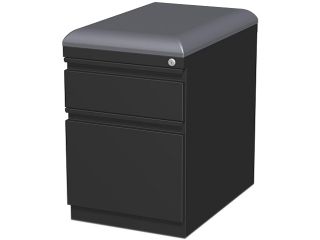 Lorell Mobile Pedestal File with Seating
15" x 19.9" x 23.8"   Steel   2 x Box, File Drawer(s)   Letter   Ball bearing Suspension, Drawer Extension   Black