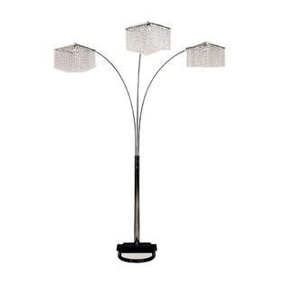 Ore International 84H 3 CRYSTAL INSPIRATIONAL ARCH FLOOR LAMP   Home