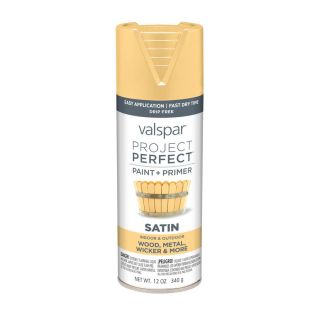 Valspar Project Perfect Whipped Appricot Fade Resistant Enamel Spray Paint (Actual Net Contents 12 oz)