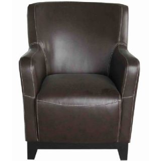 Emerald Home Furnishings Amanda Accent Chair in Faux Leather