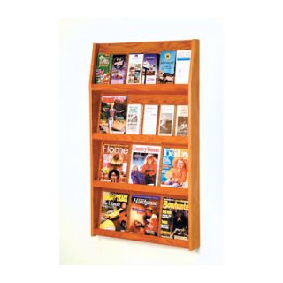 Wooden Mallet Twelve Magazine and Twenty Four Brochure Wall Display