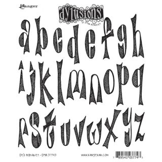 Dyan Reaveleys Dylusions Cling Stamp Collection Dys Alphabet
