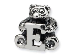 Sterling Silver Reflections Kids Letter E Bead