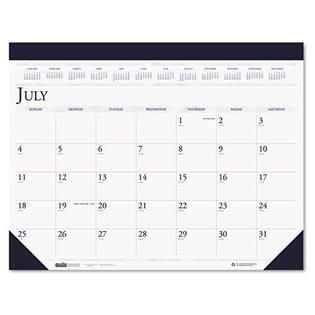 House of Doolittle Two Color Dated Monthly Desk Pad Calendar   Office