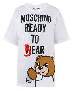 Moschino Teddy Bear Print Tee Dress