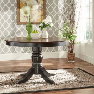 TRIBECCA HOME Mackenzie Country Black Dining Table
