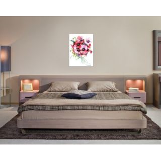 Americanflat Pansies Painting Print on Wrapped Canvas