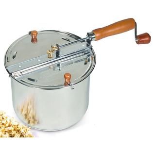 Cook N Home 6.5 Quart Stainless Steel Popcorn Popper Stovetop   Home