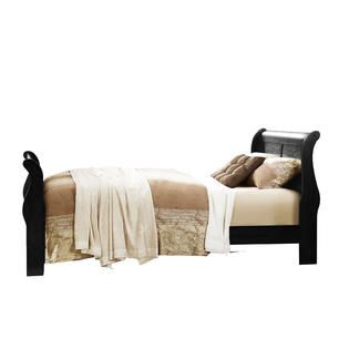 Oxford Creek  French styled Black Queen size Sleigh Bed