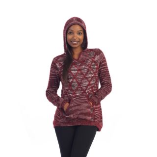 Hadari Womens Contemporary Hoody Pocket Pull over Sweater Top