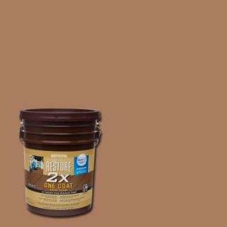 Rust Oleum Restore 5 gal. 2X Santa Fe Solid Deck Stain with NeverWet 291362