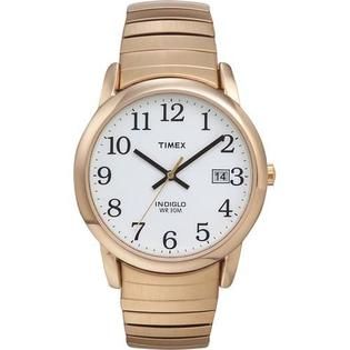 Timex  Mens EHz Reader Watch With Gold Expansion Band