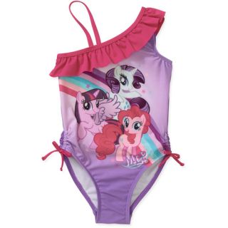 My Little Pony Toddler Girl's Ruffled Swimsuit