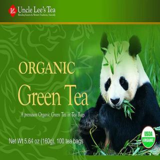 Uncle Lee;s Tea Organic Green Tea Bags, 100 count