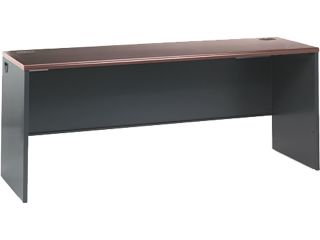 HON 38925NS 38000 Series Desk Shell, 72w x 24d x 29 1/2h, Mahogany/Charcoal