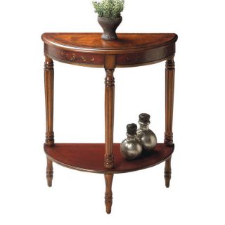 Butler Specialty Cherry/Red Paint Cherry Half Round End Table