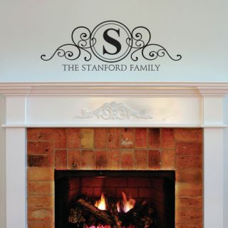Belvedere Designs LLC Stanford Family Monogram Design Wall Decal