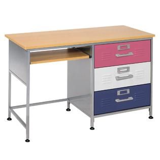 American Furniture Alliance Locker 3 Drawer Desk   Home   Furniture