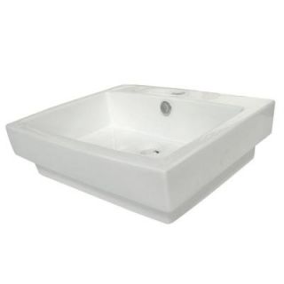 Kingston Brass 4 3/4 in. Console Sink Basin in White HEV4024