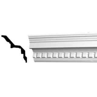 American Pro Decor 4 3/8 in. x 4 5/8 in. x 94 1/2 in. Dentil Polyurethane Crown Moulding 5APD10096