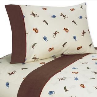 Sweet Jojo Designs  Jungle Time Collection 5pc Toddler Bedding Set