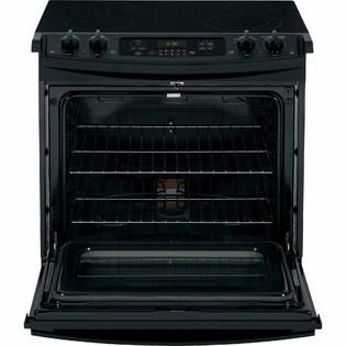 GE  30 Drop In Electric Range   Black