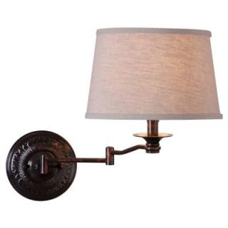 Riverside 16 in. Copper Bronze Wall Swing Arm Lamp 32217CBZ