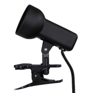 Hampton Bay 2 1/2 in. Black Portable Clip On Lamp EP602BK