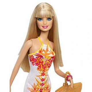 Barbie Fashionista® Barbie® Doll White Floral Dress by Mattel   Toys