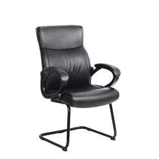 CorLiving Black Leatherette Office Guest Chair   Home   Furniture