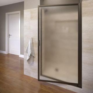 Basco Deluxe 34 7/8 in. x 63 1/2 in. Framed Pivot Shower Door in Oil Rubbed Bronze 100 9OR